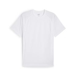 Męska koszulka do biegania VELOCITY PUMA White. Białe koszulki sportowe męskie Puma, m, bez wzorów, bez kołnierzyka, bez ramiączek, do biegania. Za 89.99 zł.