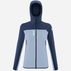 Kurtka damska softshell MILLET W Fusion Xcs Hoodie niebieski. Niebieskie kurtki damskie Millet, m, bez wzorów, z softshellu, bez kaptura. Za 475.00 zł.