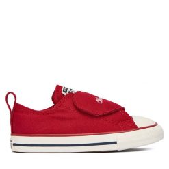Trampki Converse. Czerwone trampki i tenisówki dziewczęce Converse, bez wzorów, bez zapięcia. Za 249.99 zł.