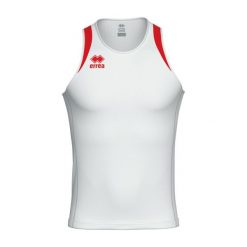 Tank top Errea Starter. Białe t-shirty męskie ERREA, l, z aplikacjami, ze skóry, bez kołnierzyka. Za 191.50 zł.