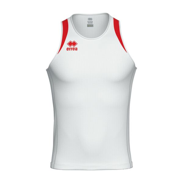 Tank top Errea Starter. Białe t-shirty męskie ERREA, l, z aplikacjami, ze skóry, bez kołnierzyka. Za 207.99 zł.