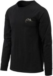 Helikon-Tex T-shirt Long Sleeve (Helikon-Tex Logo) - Czarny. Czarne bluzki z długim rękawem męskie HELIKON-TEX, m, bez wzorów, bez kołnierzyka. Za 114.77 zł.