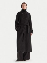 Bardot Płaszcz wełniany Enzo 60087JB Czarny Oversize. Czarne płaszcze damskie Bardot, na zimę, l, bez wzorów, z syntetyku, bez kaptura. Za 1,149.00 zł.