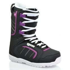 Buty snowboardowe Raven Diva 42 (27cm). Czarne obuwie sportowe damskie RAVEN, bez wzorów, snowboardowy. Za 549.00 zł.