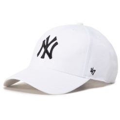 Czapka z daszkiem 47 Brand. Białe czapki i kapelusze damskie 47 Brand, bez wzorów. Za 79.99 zł.