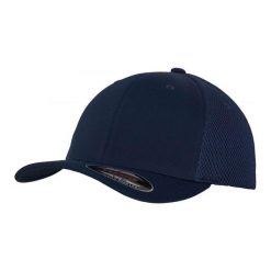 Czapka Z Daszkiem Tactel Mesh. Czarne czapki i kapelusze damskie FLEXFIT, bez wzorów, z meshu. Za 98.99 zł.