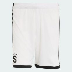 Spodenki podstawowe Paris FC 26/27. Niebieskie krótkie spodenki sportowe męskie Adidas, l, bez wzorów, z dzianiny, do piłki nożnej, climacool (adidas). Za 199.00 zł.