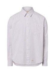 BLKVIS Męska koszula casual Mężczyźni Regular Fit Bawełna brązowy|biały w paski, XL. Białe koszule męskie BLKVIS, m, bez wzorów, z bawełny, casualowe, bez kołnierzyka, bez ramiączek. Za 349.95 zł.