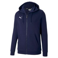 Bluza męska Puma teamGOAL 23 Casuals Hooded Jacket granatowa. Niebieskie bluzy męskie Puma, l, bez wzorów, z bawełny, z kapturem. Za 195.99 zł.
