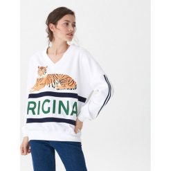 Bluza oversize - Biały. Bluzy damskie marki House. Za 89.99 zł.