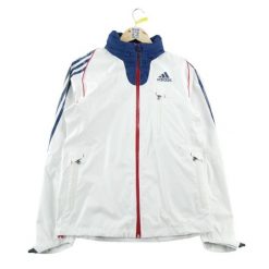 Kurtka przeciwdeszczowa męska 3-Stripes Performance. Białe kurtki męskie Adidas, l, bez wzorów, trekkingowe. Za 146.96 zł.