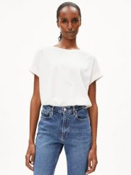 ARMEDANGELS Koszulka - Idaara Kobiety Bawełna biały, XL. Białe t-shirty damskie ARMEDANGELS, uniwersalny, bez wzorów, z bawełny, bez kołnierzyka. Za 199.95 zł.