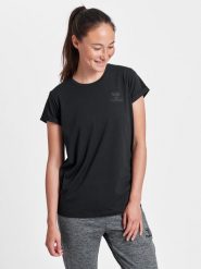 Koszulka damska Hummel isobella. Czarne t-shirty damskie Hummel, s, bez wzorów, z bawełny, klasyczne, bez kołnierzyka. Za 129.50 zł.