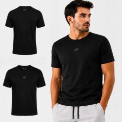 KOSZULKA MĘSKA 4F T-SHIRT BAWEŁNIANY KOLEKCJA LIMITOWANA M3947 SS26. Białe koszulki sportowe męskie 4f, l, bez wzorów, z bawełny, bez kołnierzyka, bez ramiączek, na fitness i siłownię. Za 54.99 zł.