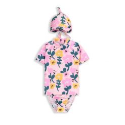 Kostium kąpielowy dwuczęściowy pływacki dla dzieci Lemon Explore WL5 UV. Brązowe stroje kąpielowe dla dziewczynek LEMON explore, bez wzorów, z elastanu. Za 129.90 zł.