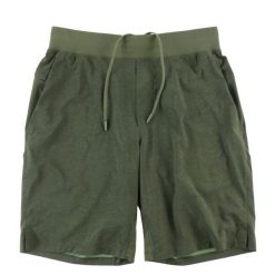 Lululemon spodenki męskie T.H.E. bez podszewki zielone. Zielone krótkie spodenki sportowe męskie LULULEMON, l, bez wzorów, na fitness i siłownię. Za 127.76 zł.