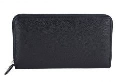 Portfel skórzany BARBERINI'S czarny D-8320-1. Czarne portfele damskie Barberinis, bez wzorów. Za 169.99 zł.