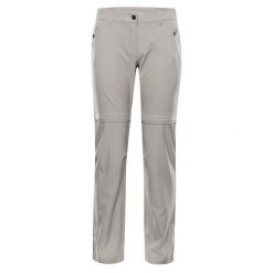 Spodnie damskie trekkingowe odpinane nogawki Alpine Pro Nesca 3. Brązowe spodnie materiałowe damskie Alpine Pro, bez wzorów. W wyprzedaży za 369.00 zł.