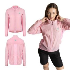 Kurtka rowerowa damska ATTABO Cahayo Jacket Windproof. Czerwone kurtki damskie ATTABO, na lato, l, bez wzorów, z materiału, bez kaptura, na fitness i siłownię. Za 99.99 zł.