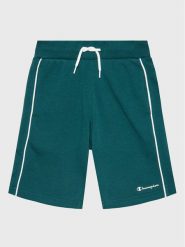 Champion Szorty sportowe Script Logo 306147 Zielony Regular Fit. Zielone szorty dla chłopców Champion, bez wzorów, z bawełny, sportowe. Za 129.00 zł.