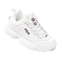 Trenerzy Disruptor Dla Kobiet. Białe obuwie sportowe damskie Fila, bez wzorów, trekkingowe. Za 479.99 zł.