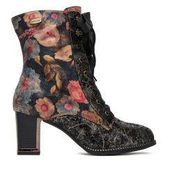 Botki Laura Vita. Czarne botki damskie Laura Vita, bez obcasa, na słupku, bez zapięcia. Za 519.99 zł.