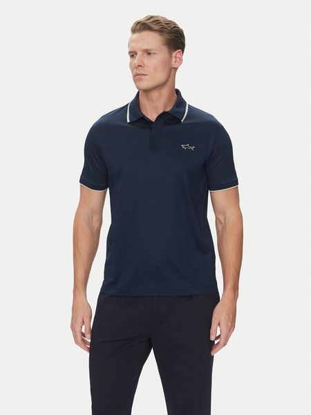 Paul&Shark Polo 25411301 Granatowy Regular Fit. Niebieskie koszulki polo męskie PAUL&SHARK, m, bez wzorów, z bawełny, bez ramiączek. Za 579.99 zł.