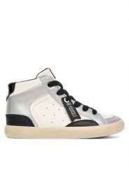 Geox Sneakersy J Gisli J564NA 054AJ C0459 S Biały. Białe buty sportowe dziewczęce Geox, bez wzorów, ze skóry, bez zapięcia. Za 179.99 zł.
