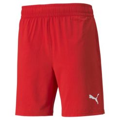 Puma Teamfinal Shorts. Czerwone krótkie spodenki sportowe męskie Puma, l, bez wzorów, z poliesteru, do piłki nożnej. W wyprzedaży za 129.00 zł.