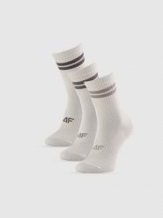 4F Skarpetki długie (3-pack) damskie - białe 35-38. Białe skarpety damskie 4f, bez wzorów. Za 69.99 zł.