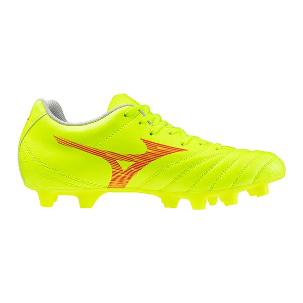 Buty piłkarskie Mizuno Monarcida Neo III Select MD safety yellow/fiery coral 2. Czerwone buty sportowe męskie Mizuno, bez zapięcia, do piłki nożnej. Za 239.99 zł.