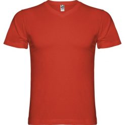 Męska Koszulka Samoyedo Z Dekoltem V. Czerwone koszulki sportowe męskie ROLY, m, bez wzorów, bez kołnierzyka, bez ramiączek, trekkingowe. Za 40.99 zł.