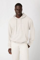 GUESS Beżowa bluza męska Finch Terry. Białe bluzy męskie Guess, l, z aplikacjami, z bawełny, bez kaptura. W wyprzedaży za 355.99 zł.