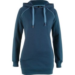 Długa bluza z wpuszczanymi kieszeniami bonprix ciemnoniebieski. Bluzy damskie bonprix. Za 59.99 zł.