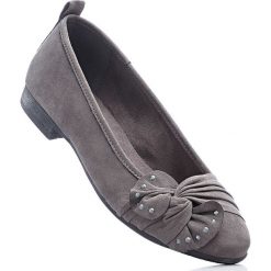 Wygodne baleriny Jana bonprix antracytowy. Szare baleriny damskie bonprix. Za 109.99 zł.
