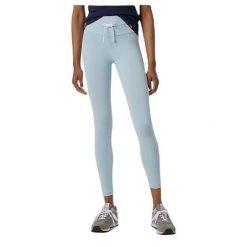 Damskie legginsy New Balance ATHLETICS YSTIC WP21556GF. Niebieskie legginsy sportowe damskie New Balance, xs, bez wzorów, z bawełny, długie, do biegania. Za 99.00 zł.