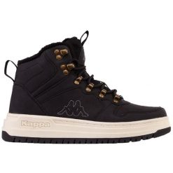 Buty Kappa Tobine W 243364 1143 czarne. Czarne obuwie sportowe damskie bez wzorów, z gumy. W wyprzedaży za 294.84 zł.