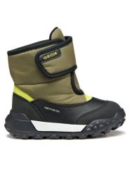 Geox Śniegowce B Trekkyup B Abx B566LA 054FU C3Y7N M Khaki. Brązowe buty zimowe chłopięce Geox, bez wzorów, z materiału, bez zapięcia. Za 239.99 zł.