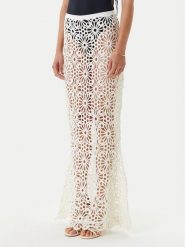 NORMA KAMALI Spódnica maxi ST125SCRP02840 Beżowy Slim Fit. Brązowe spódnice damskie Norma Kamali, xs, bez wzorów, z bawełny, maxi. Za 1,819.00 zł.