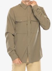Koszula podróżnicza męska Fjallraven Abisko Trekking Shirt. Zielone koszule męskie Fjällräven, m, bez wzorów, z elastanu, bez kołnierzyka, bez ramiączek. Za 609.65 zł.