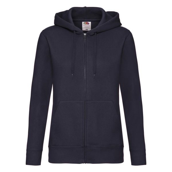 Kurtka Dresowa Z Kapturem Lady Fit Dla Kobiet. Niebieskie kurtki damskie Fruit of the Loom, l, bez wzorów, z dresówki, z kapturem, trekkingowe. Za 132.99 zł.