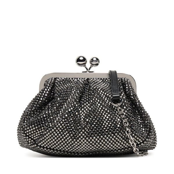 Torebka Weekend Max Mara. Czarne torebki do ręki damskie Weekend Max Mara, bez wzorów, wizytowe, bez dodatków. Za 1,039.00 zł.