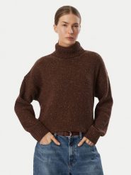 Barbour Golf Stanford LKN1864RU51 Brązowy Oversize. Brązowe swetry damskie Barbour, bez wzorów, z wełny, bez kołnierzyka, bez ramiączek, bez kaptura. Za 614.99 zł.