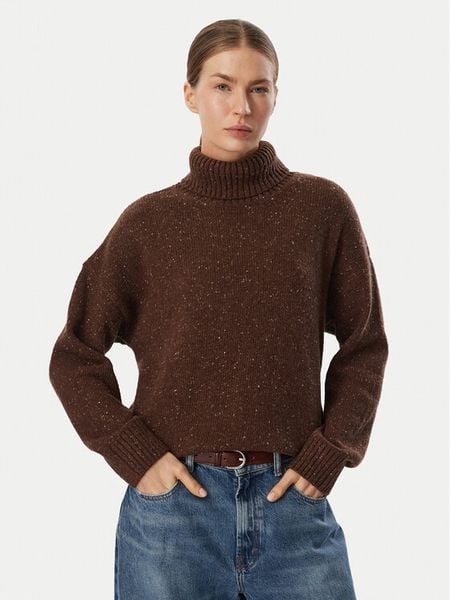 Barbour Golf Stanford LKN1864RU51 Brązowy Oversize. Brązowe swetry damskie Barbour, bez wzorów, bez kołnierzyka, bez ramiączek, bez kaptura. Za 614.99 zł.