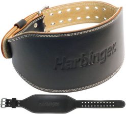Wyściełany skórzany pasek Harbinger. Czarne paski damskie HARBINGER, bez wzorów, z materiału. Za 169.00 zł.