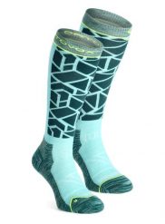 Skarpety skiturowe damskie Ortovox Ski Tour Comp Long Socks. Zielone skarpety damskie ORTOVOX, bez wzorów, z elastanu. Za 197.99 zł.