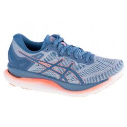 Buty do biegania damskie Asics Glideride. Niebieskie obuwie sportowe damskie Asics, bez wzorów, z materiału, do biegania. Za 794.00 zł.