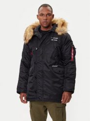 Alpha Industries Kurtka zimowa N3B Airborne 188141 Czarny Regular Fit. Czarne kurtki męskie Alpha Industries, na zimę, m, bez wzorów, z syntetyku, bez kaptura. Za 839.99 zł.