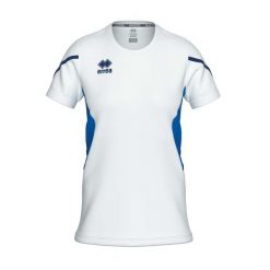 Koszulka Errea Corinne Koszulka Kr Damskie. Białe koszulki sportowe damskie ERREA, m, bez wzorów, z materiału, bez kołnierzyka, bez ramiączek, do piłki nożnej. Za 194.00 zł.