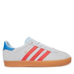 Sneakersy adidas. Niebieskie trampki i tenisówki chłopięce Adidas, bez wzorów, bez zapięcia. Za 329.99 zł.